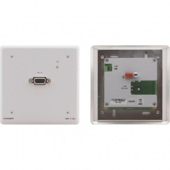 Устройства передачи сигнала по витой паре [WP-110XL/US(W) ] Передатчик VGA/YUV по витой паре; эмулятор EDID, до 250 м, цвет белый, вариант США KRAMER 53857